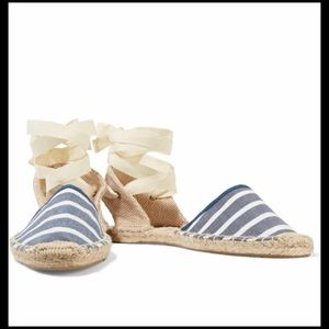 Soludos strap up sandals.